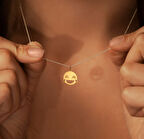 Emoji 14 Ayar Altın Kolye