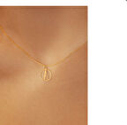 A Harf 14 Ayar Altın Kolye