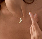 Yarasa 14 Ayar Altın Kolye