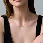 Kar Tanesi 14 Ayar Altın Kolye