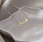 Kalbimin Ritmi 14 Ayar Altın Kolye