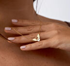 Yarasa 14 Ayar Altın Kolye