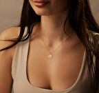 Sevgi Emoji 14 Ayar Altın Kolye