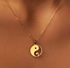 Yin Yang 14 Ayar Altın Kolye