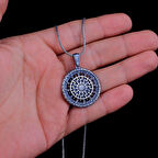 Güneş Tanrısı 925 Ayar Gümüş Erkek Kolye