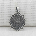 Ayetel Kursi 925 Ayar Gümüş Erkek Kolye Ucu