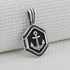 Denizci Çapa 925 Ayar Gümüş Erkek Kolye Ucu