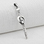 Ay Yıldız Tasarımlı  925 Ayar Gümüş Erkek Kolye Ucu