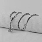 Balta Tasarımlı Kalın Zincirli 925 Ayar Gümüş Erkek Kolye