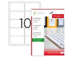 Tanex Tw-2010 Ebat 99 x 57 mm Lazer Etiket  A4 Sayfada 10 Etiket
