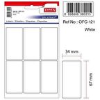 Tanex Ofis Etiketİ Poşetli 34x67 MM Beyaz OFC-121