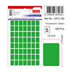 Tanex Etiket Ofc-106 12X17 Yeşil 10 lu 2 paket
