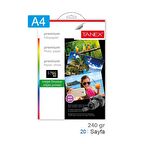 A4 Fotoğraf Kağıdı 240 gr 20 Li Fot-240a4020 1Paket 20 Adet