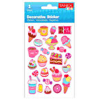 Tanex Kids Sticker Dondurma-Kahve Serisi 24 Parça (25061)