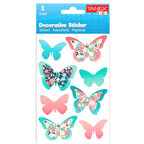 Tanex Kids Sticker Parlak Kelebek 8 Parça (25079)