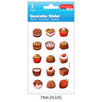 Tanex Kids Sticker Puffy Pasta Serisi 15 Parça (25105)