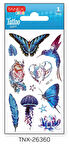Tanex 7x12mm Kuş-Kelebek Simli Tatoo TNX-26360
