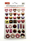 Tanex Decorative Sticker 3-D Love Balon Serisi Tnx-25374 - 3 adet