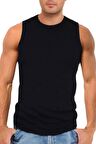 Erkek Siyah Modal Sıfır Kol Atlet