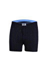 YILDIZLI  HAVLU BEL BOXER LACİVERT