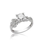 Kar Tanesi Sonsuzluk 925 Ayar Gümüş Kadın Yüzük