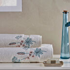 Evdema Marie Claire Petra 2' Li Havlu Seti Kırık Beyaz MC061746