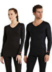 Blackspade Unisex Siyah Termal Üst İçlik 2. Seviye 1257