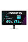 Warp Outlet (Kutu Hasarlı) WRP24-165-B 23.8" 165HZ 1MS RGB Flat Freesync + G-Sync Full HD Oyuncu Monitörü