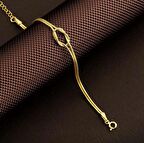 Gümüş Pazarım Düğüm Bileklik Altın Kaplama 