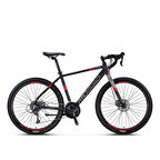 MOSSO GVL270 CLARIS ERKEK ŞEHİR BİSİKLETİ 485H D 27,5 JANT 16 VİTES SİYAH KIRMIZI