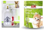 Bio PetActive Kitten Milk Powder Yavru Kedi Süt Tozu 200 Gr ve Nunbell Kedi Köpek Biberonu 100 Ml