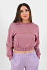 Crop Lastikli Sweat