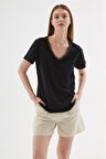 FASHION FRIENDS KADIN V YAKA T-SHİRT 25Y0478K1