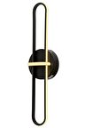 Avonni Ap-60264-2Bsy Cam - Metal Modern İç Mekan Duvar Siyah Aplik 