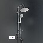 Duxxa Como 400 Rain Duş Seti SS304 Paslanmaz Çelik Sürgü Seti 3 Yıl Garanti