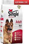 Single Sığır Etli Köpek Maması 1 kg AÇIK