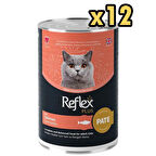 Reflex Plus Pate İçinde Parçacıklı Somonlu Yetişkin Kedi Konservesi 395 Gr x 12 Adet