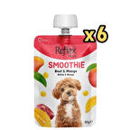 Reflex Plus Smoothie Biftekli ve Mangolu Likit Köpek Ödülü 85 Gr x 6 Adet