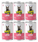 King Et Parçacıklı Kuzu Etli Yetişkin Kedi Konserve 400 Gr*6 ADET