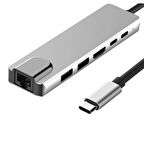 Daytona Fix FC-04 6 in 1 Type C to PD Hdmi Usb RJ45 Adaptör 4K Usb 3.0