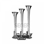 Unıversal Korna Havalı Uc Borulu 8 Ses Kombınasyonlu 12v Nostaljı Krom - Seger 82en12.000.03k