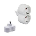 Grup Priz İkili Topraklı Fişli Priz Çoklayıcı 2'Lİ