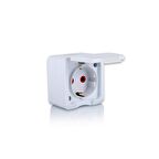 Fetih Sıva Üstü Priz Topraklı Kapaklı