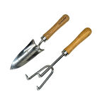Gardenwind Natural P602002 Paslanmaz 2li Bahçe Seti Dar Kürek ve Tırmık