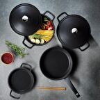 Schafer Pro Cast Döküm Tava-30cm-Siyah