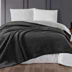 Schafer Home Bella Tek Kişilik Polar Battaniye Gri 150 x 200 cm