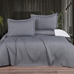 Schafer Home Basic Çift Kişilik Yatak Örtüsü Seti-Gri