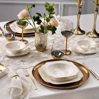 Schafer Royalty 24 Parça Yemek Takımı-Gold