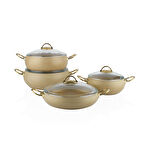 Schafer New Jupiter 8 Parça Tencere Tava Seti