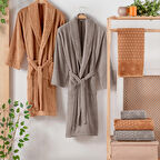 Schafer Rosinda Banyo Seti 6 Parça-Bej/Kiremit